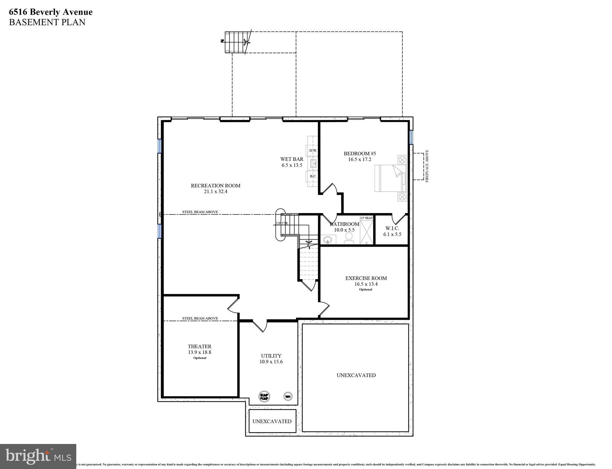 6516 Beverly Avenue McLean, VA 22101 - Photo 73 of 73 Floor Plan Lower Level