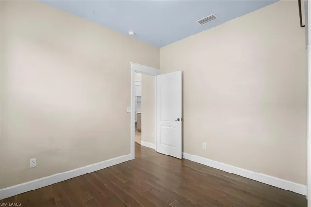 a view of an empty room