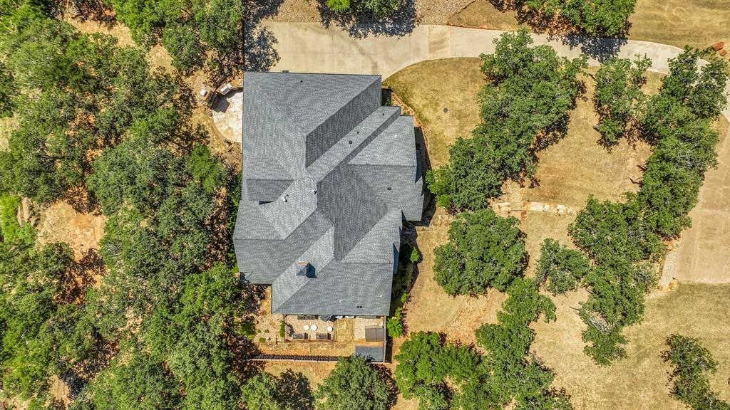 740 Post Oak Road Gordon, TX 76453 - Photo 38 of 40 an aerial view of a house with swimming pool