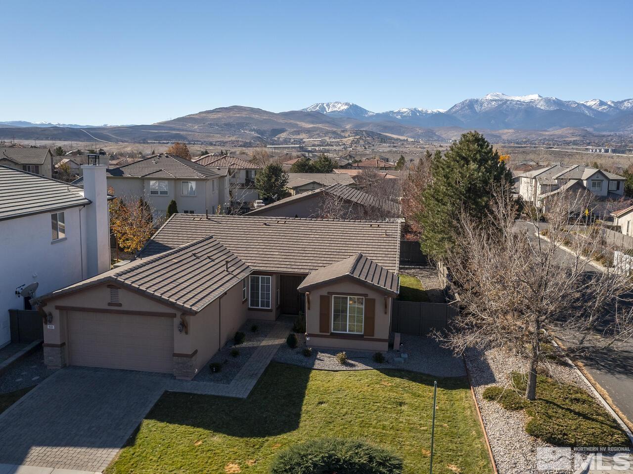 510 Magistrate Court Reno, NV 89521 - Photo 3 of 34 an aerial view of a house with a yard