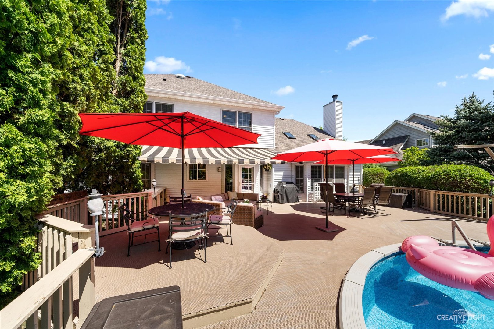 2636 Sweetbroom Road Naperville, IL 60564 - Photo 28 of 35 a patio with a patio table and chairs