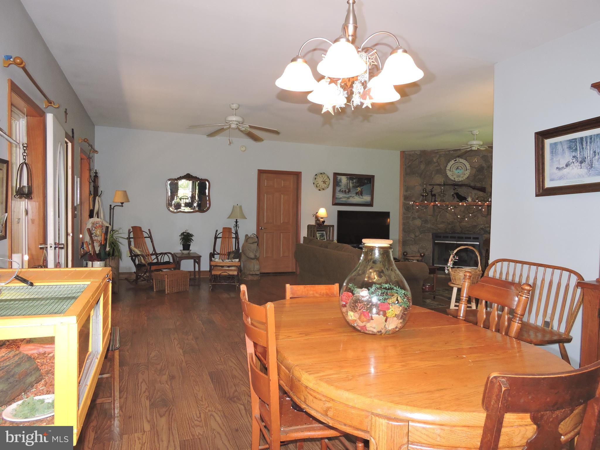 Spacious dining room