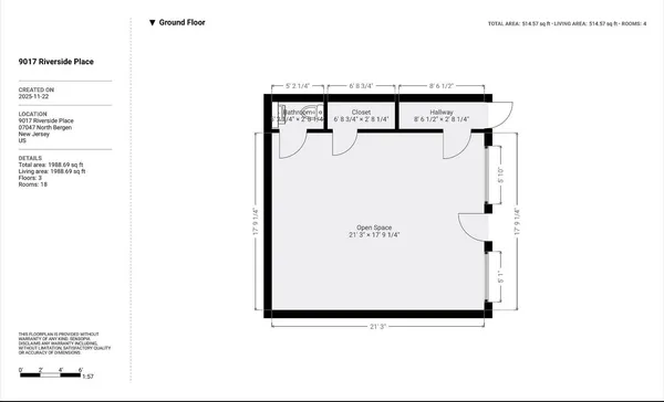 a picture of a bathroom with a door