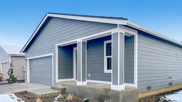 a front view of a house