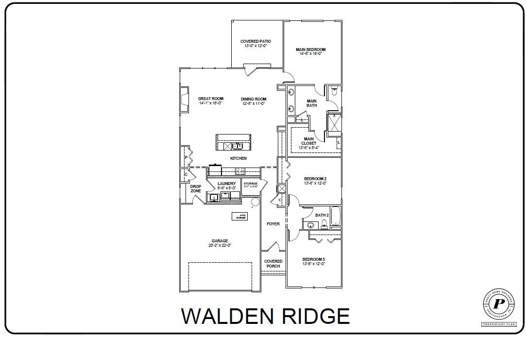 6012 Ridgesong Way, Unit 165 Ooltewah, TN 37363 - Photo 20 of 20 RS165 PRES FLOOR PLAN