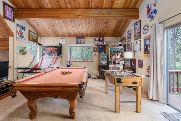 a room with musical instruments