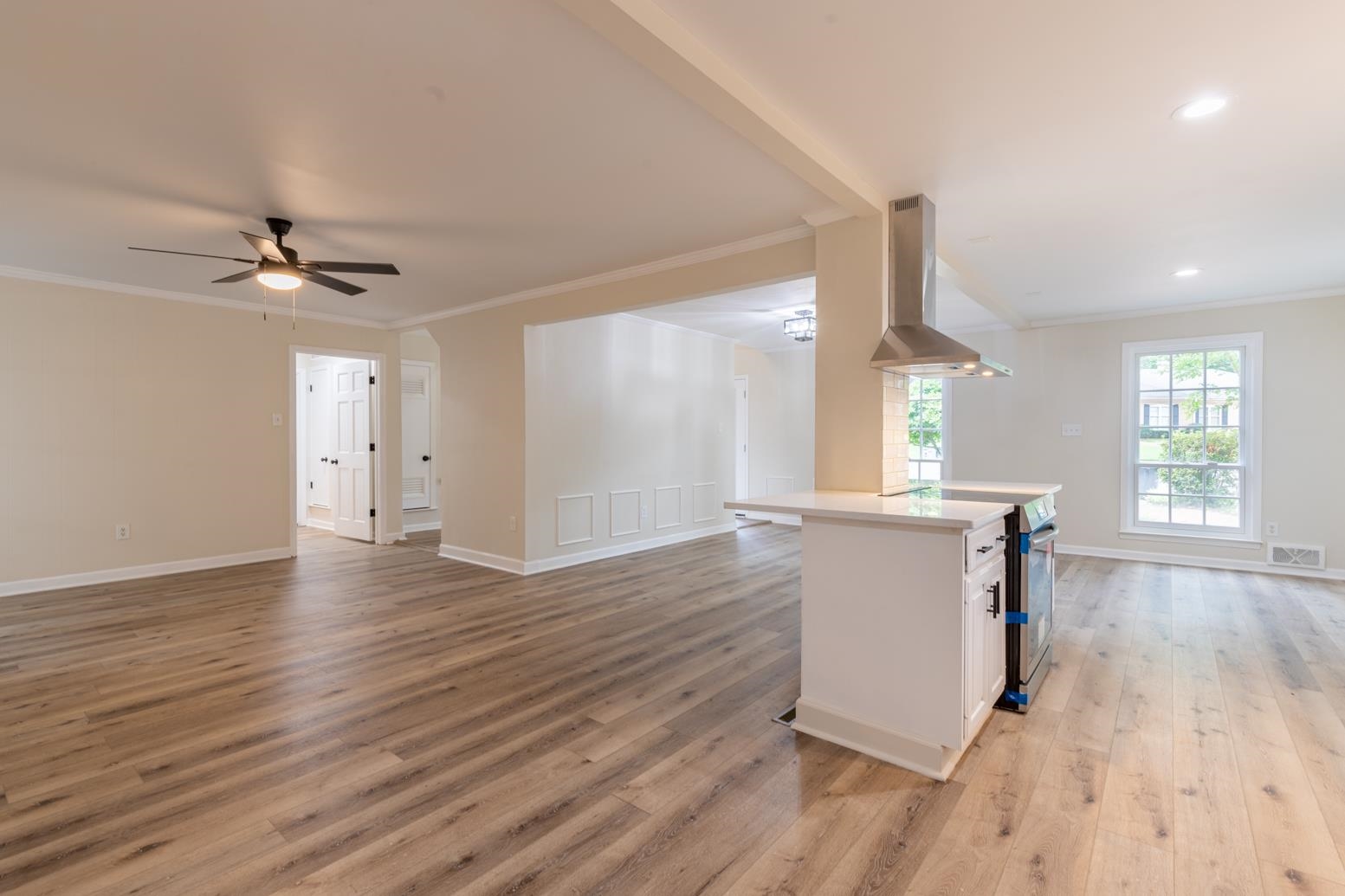 505 Thorn Ridge Cove Memphis, TN 38117 - Photo 14 of 31 a view of empty room with wooden floor and fan