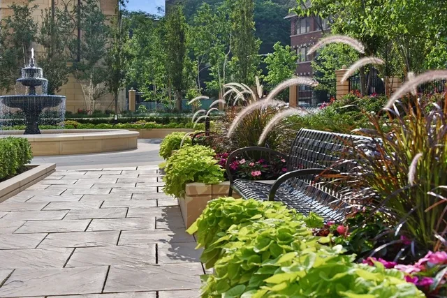 a view of yard with outdoor seating