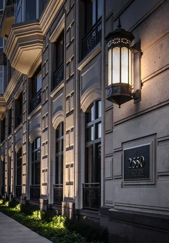 a view of a building with a window