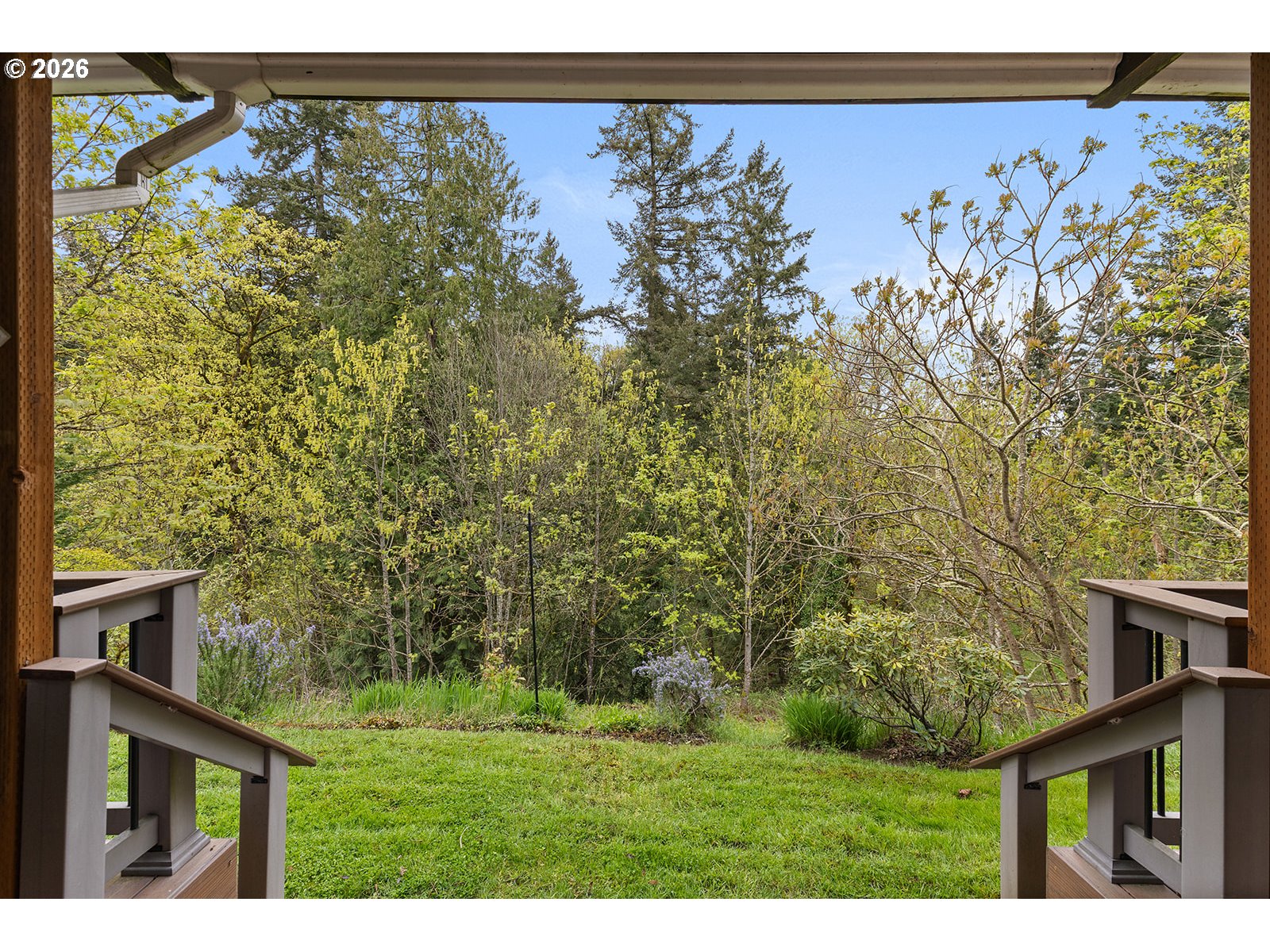 15917 Northeast Union Road, Unit 16 Ridgefield, WA 98642 - Photo 47 of 47 a view of a back yard from a balcony