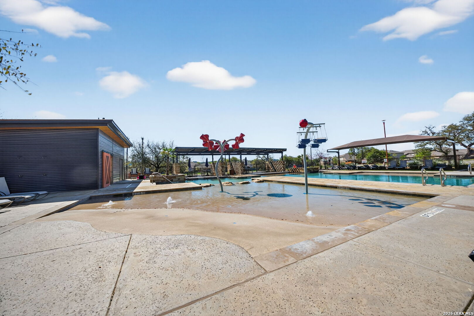 3653 Copper River Bulverde, TX 78163 - Photo 22 of 25 a swimming pool with outdoor seating and yard