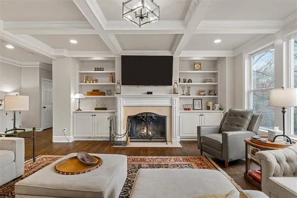 a view of livingroom with furniture and wooden floor