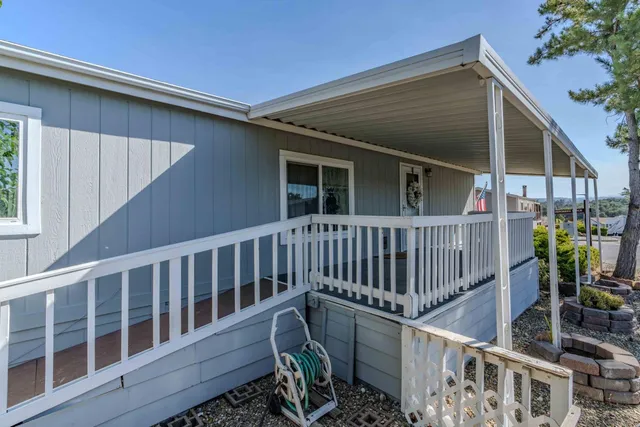 a view of deck with a deck and furniture