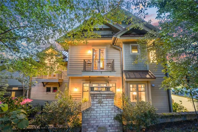 a front view of a house