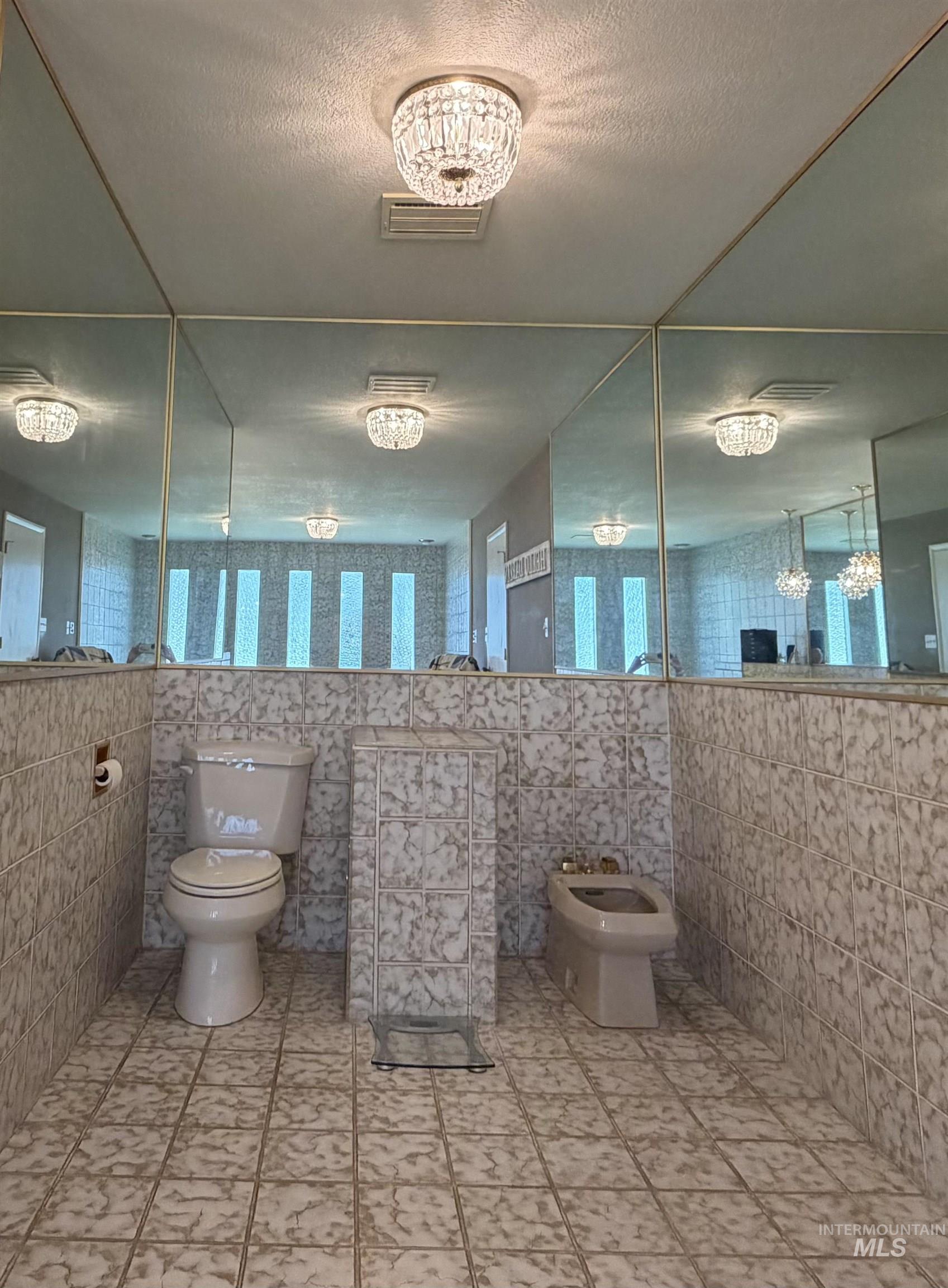 880 Jenkins Creek Road Weiser, ID 83672 - Photo 20 of 43 Bathroom featuring full wall tiling and mirrored wall panels