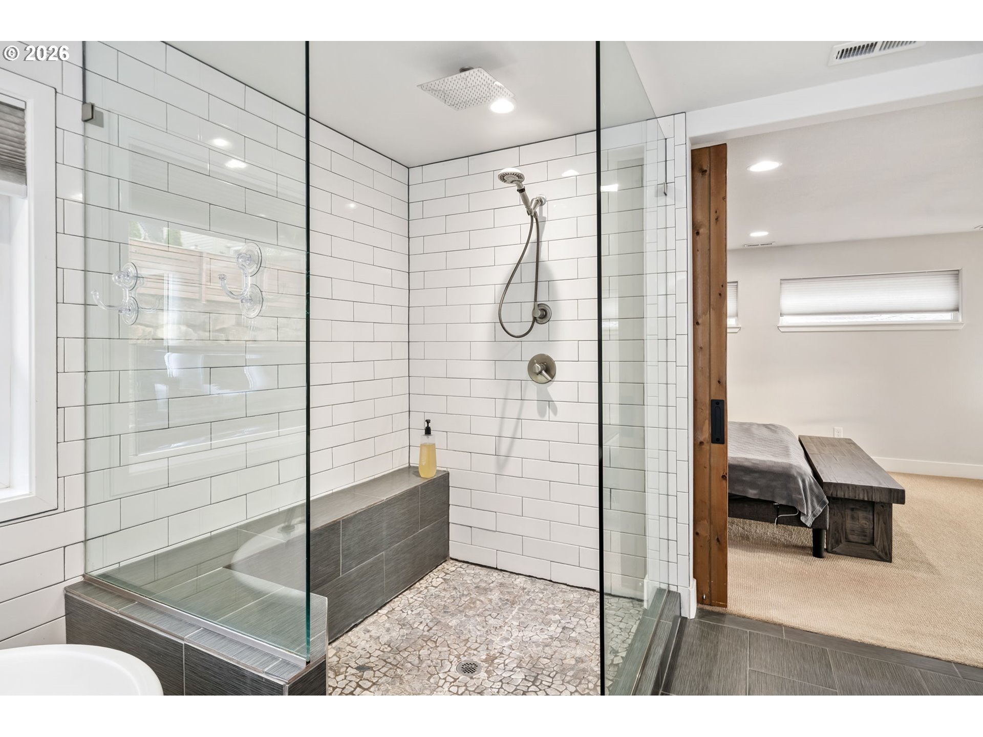 1730 Northwest Klickitat Street Camas, WA 98607 - Photo 31 of 48 a bathroom with a glass shower door