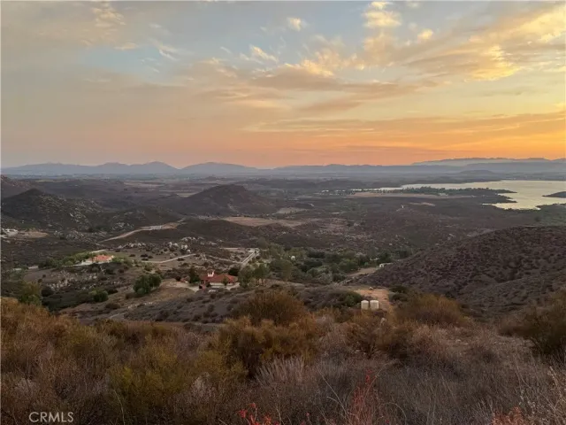 a view of city and mountain