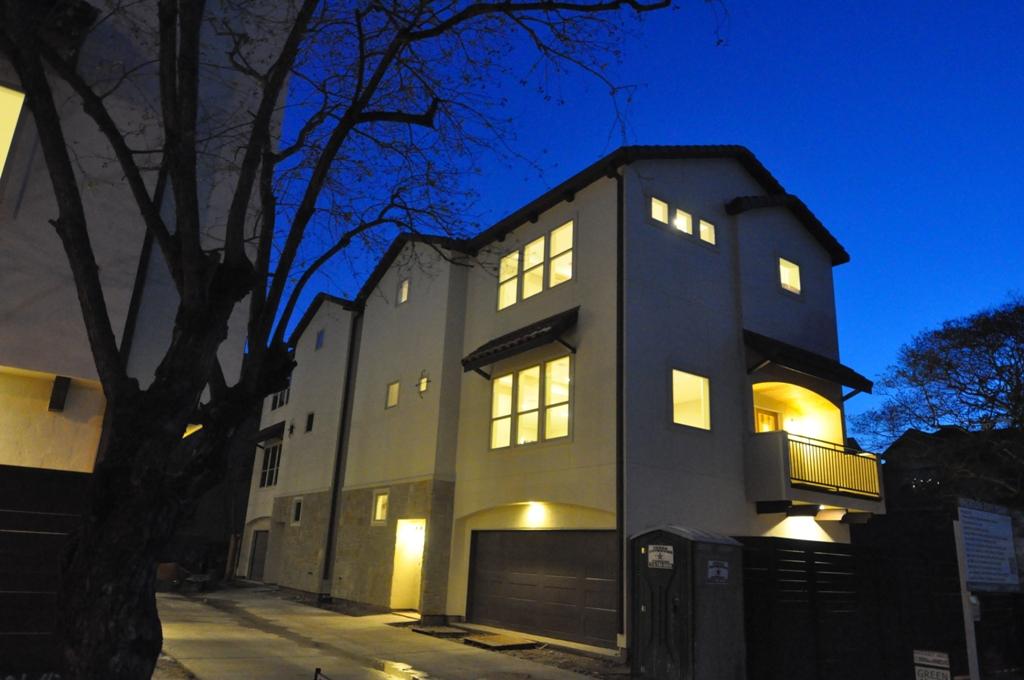 a view of a building with a street view