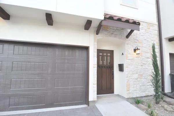 a view of front door