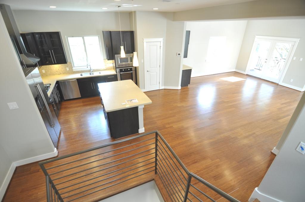 4303 Dickson Street, Unit A Houston, TX 77007 - Photo 5 of 30 a view of a living room with furniture and wooden floor