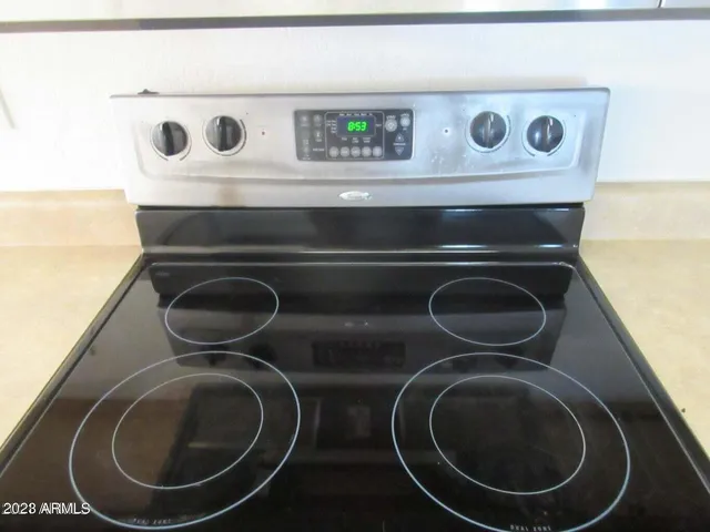 a close view of washer and dryer