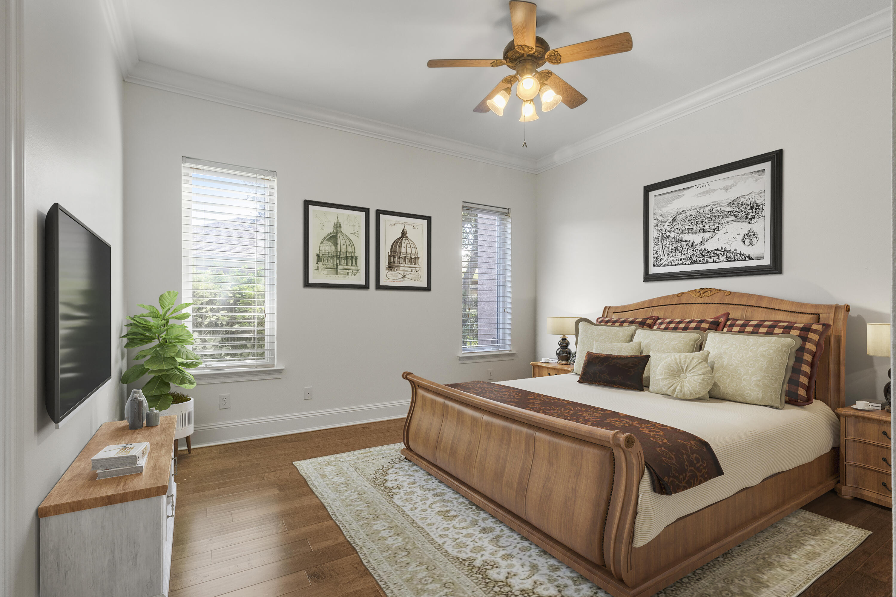 4304 Stonebridge Road Destin, FL 32541 - Photo 29 of 72 a bedroom with a large bed and a window