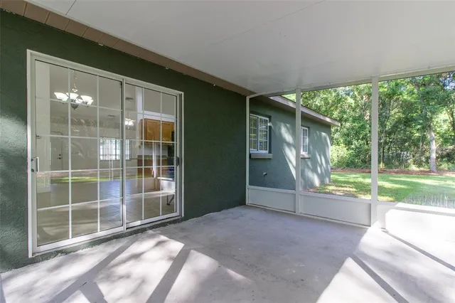 a view of a room with an empty space