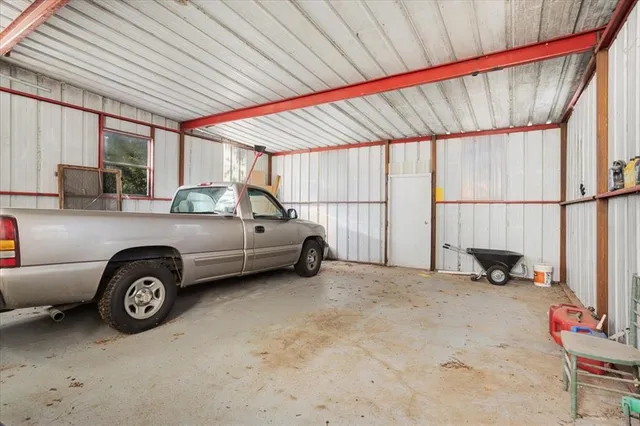 a car parked in front of a house