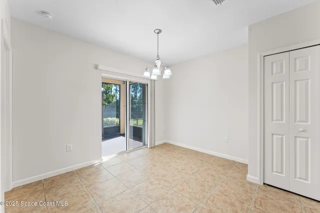 a view of an empty room