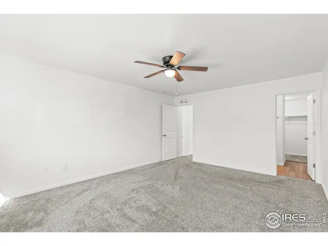 a view of an empty room