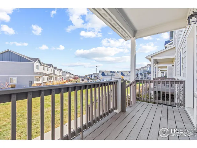 a view of city from a balcony