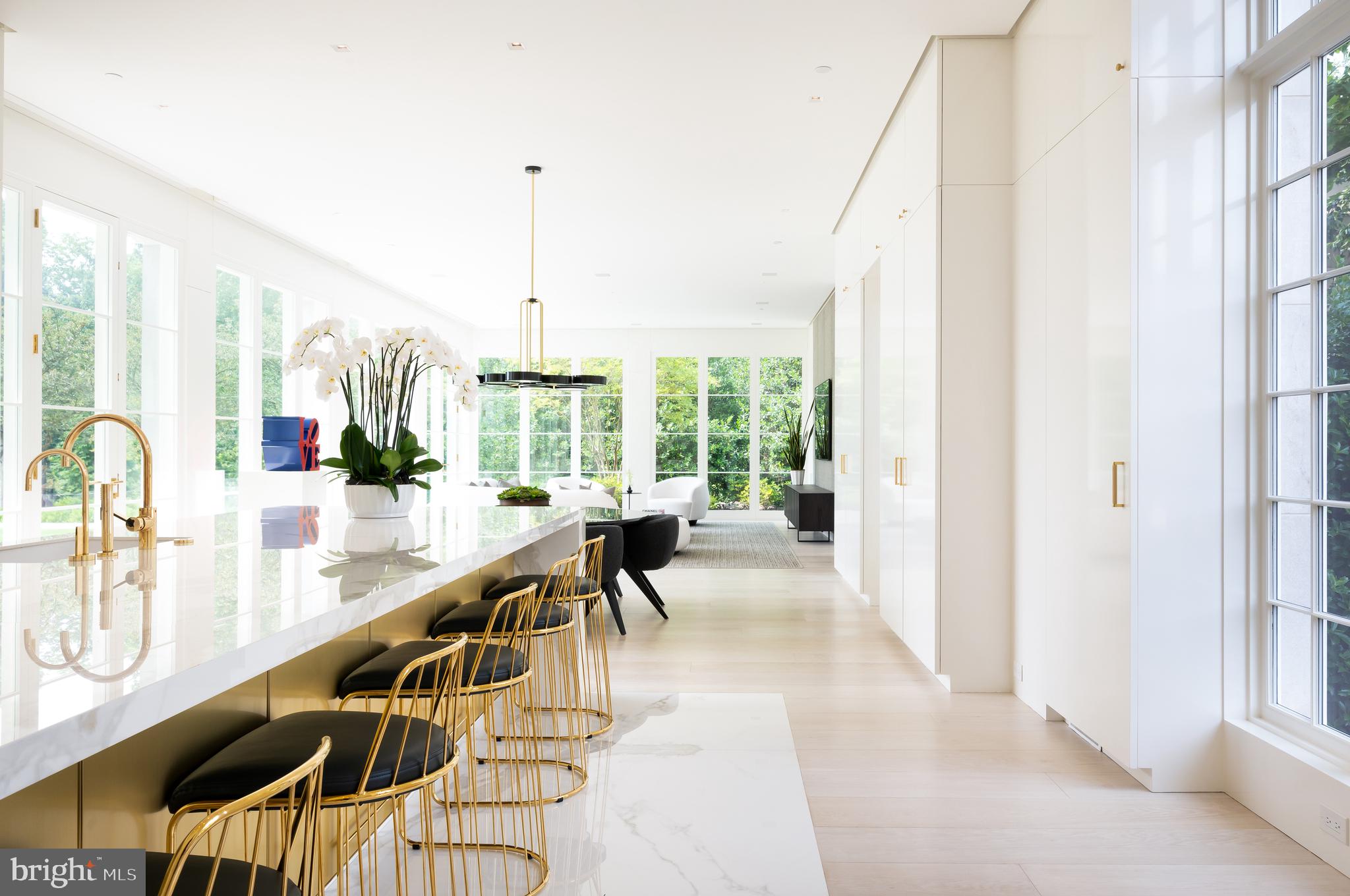 2400 Foxhall Road Northwest Washington, DC 20007 - Photo 15 of 50 Kitchen Flow to Family Room