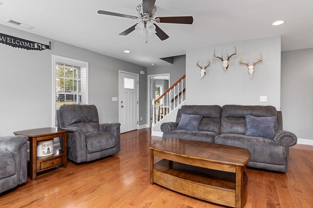 15 Rolla Mill Road Verona, VA 24482 - Photo 12 of 73 a living room with furniture and a flat screen tv