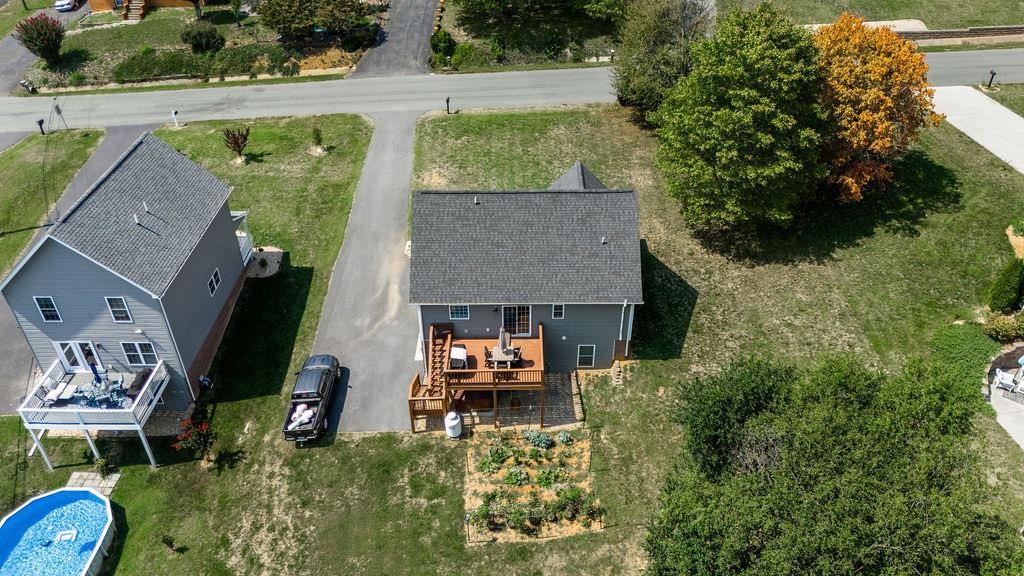 15 Rolla Mill Road Verona, VA 24482 - Photo 48 of 73 an aerial view of a house with garden space and street view
