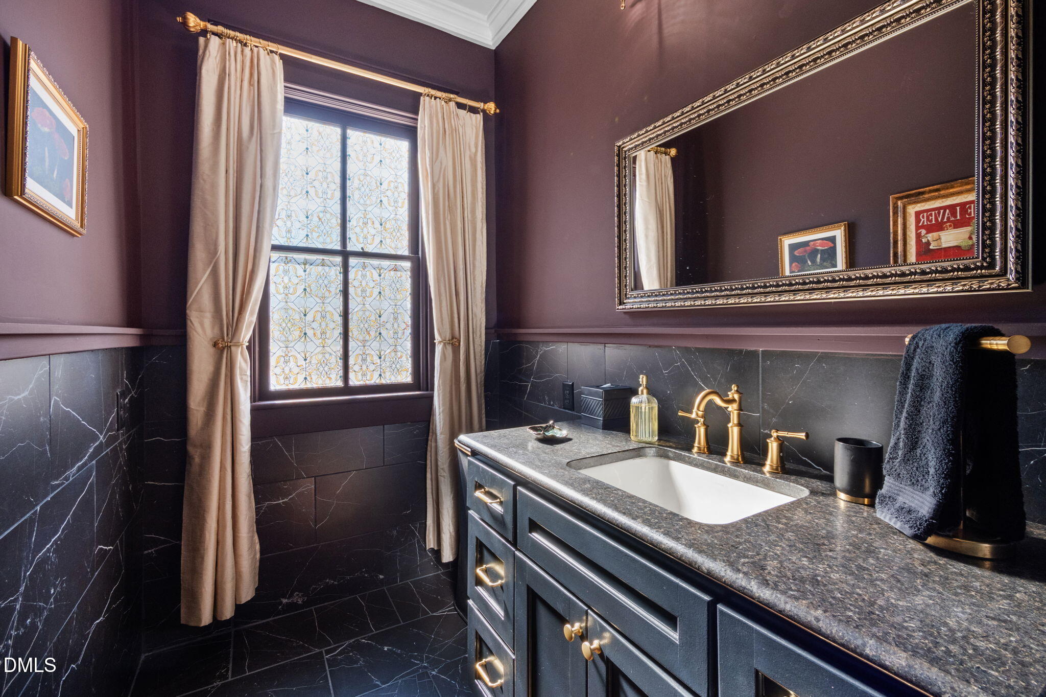 7891 Boston Road Roxboro, NC 27574 - Photo 19 of 94 a bathroom with a granite countertop sink and a window
