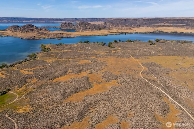 a view of an ocean and beach