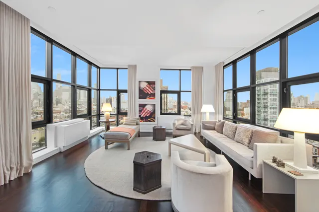 a room with furniture and a window