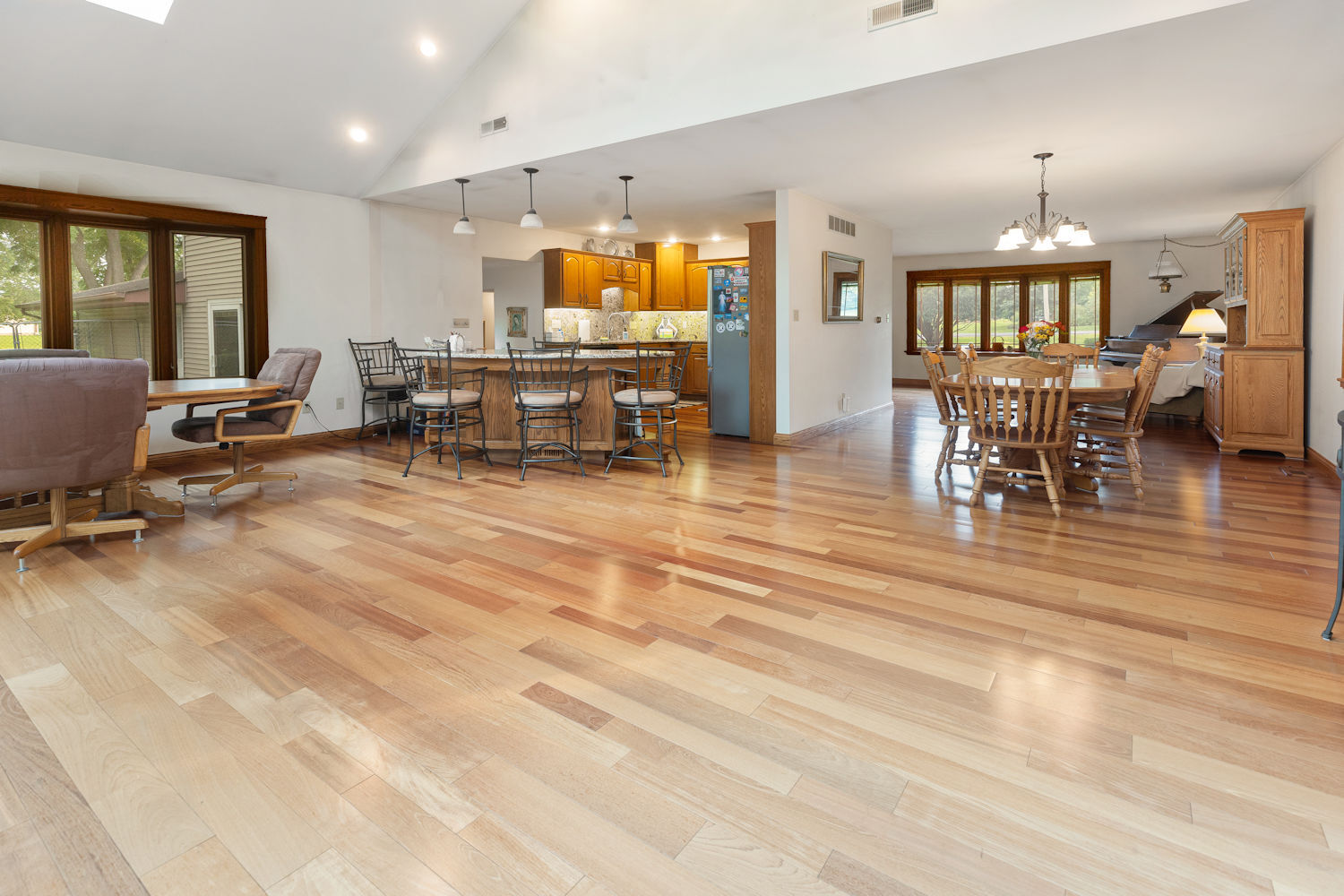 5857 South Brooklyn Road Rochelle, IL 61068 - Photo 12 of 31 a room with lots of chairs and mirrors