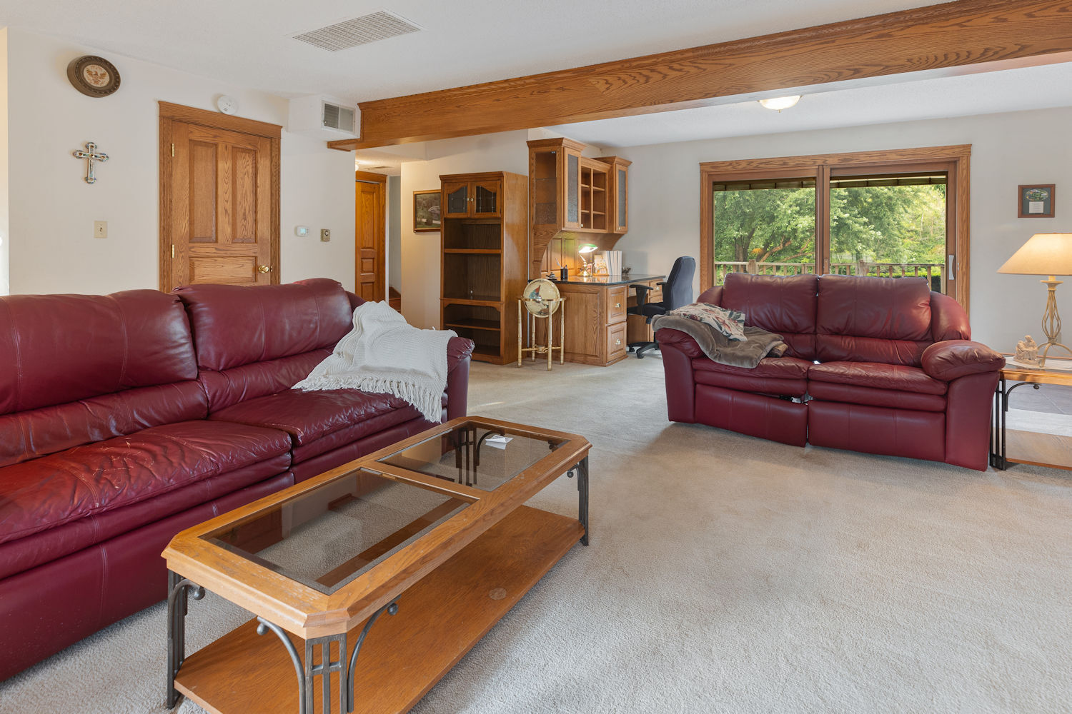 5857 South Brooklyn Road Rochelle, IL 61068 - Photo 16 of 31 a living room with furniture and a window