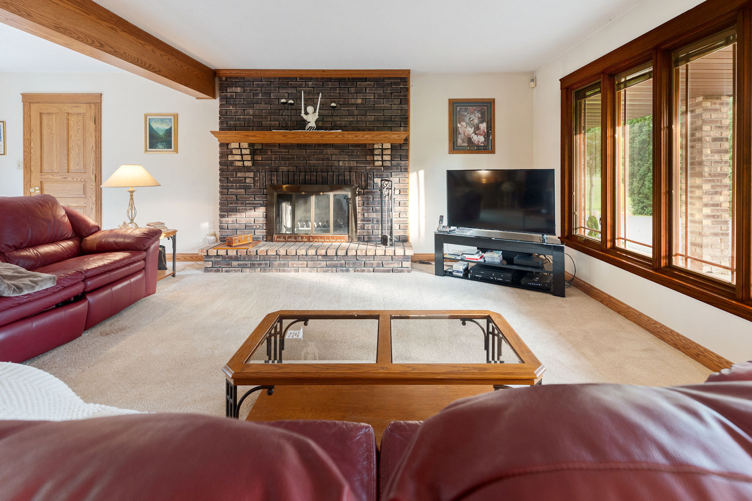5857 South Brooklyn Road Rochelle, IL 61068 - Photo 17 of 31 a view of livingroom with furniture and large windows