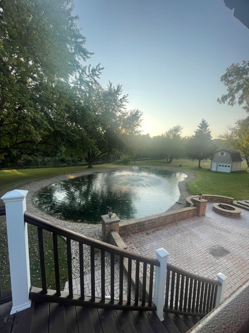 5857 South Brooklyn Road Rochelle, IL 61068 - Photo 30 of 31 a view of a lake from a yard