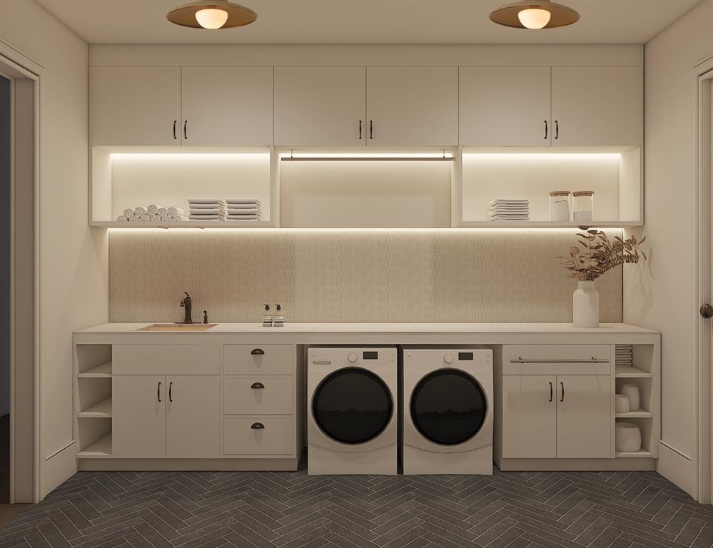6629 Lockheed Avenue Dallas, TX 75209 - Photo 7 of 11 a utility room with dryer and washer