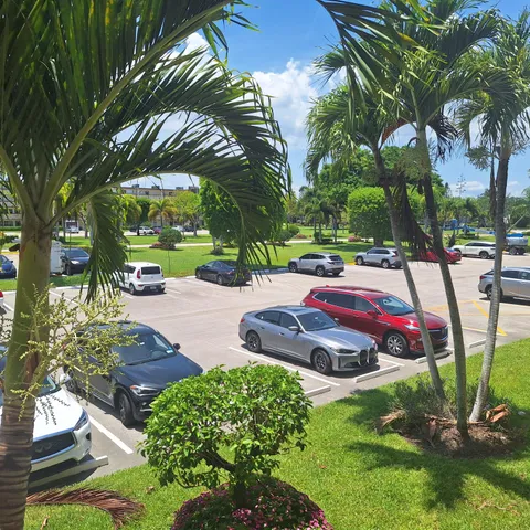 a view of an ocean and a yard