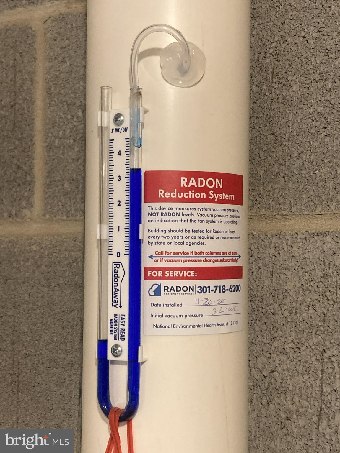 3624 Kemptown Church Road Monrovia, MD 21770 - Photo 67 of 68 Radon remediation system installed in 2025