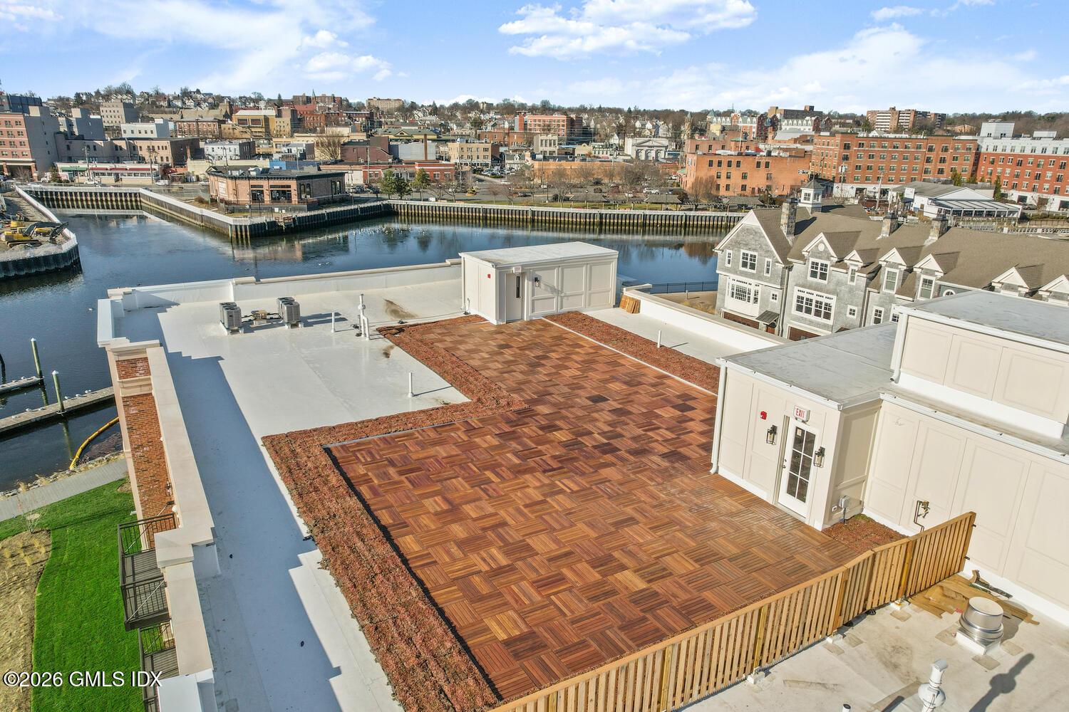 88 South Water Street, Unit 202 Greenwich, CT 06830 - Photo 26 of 28 a view of a city from a terrace