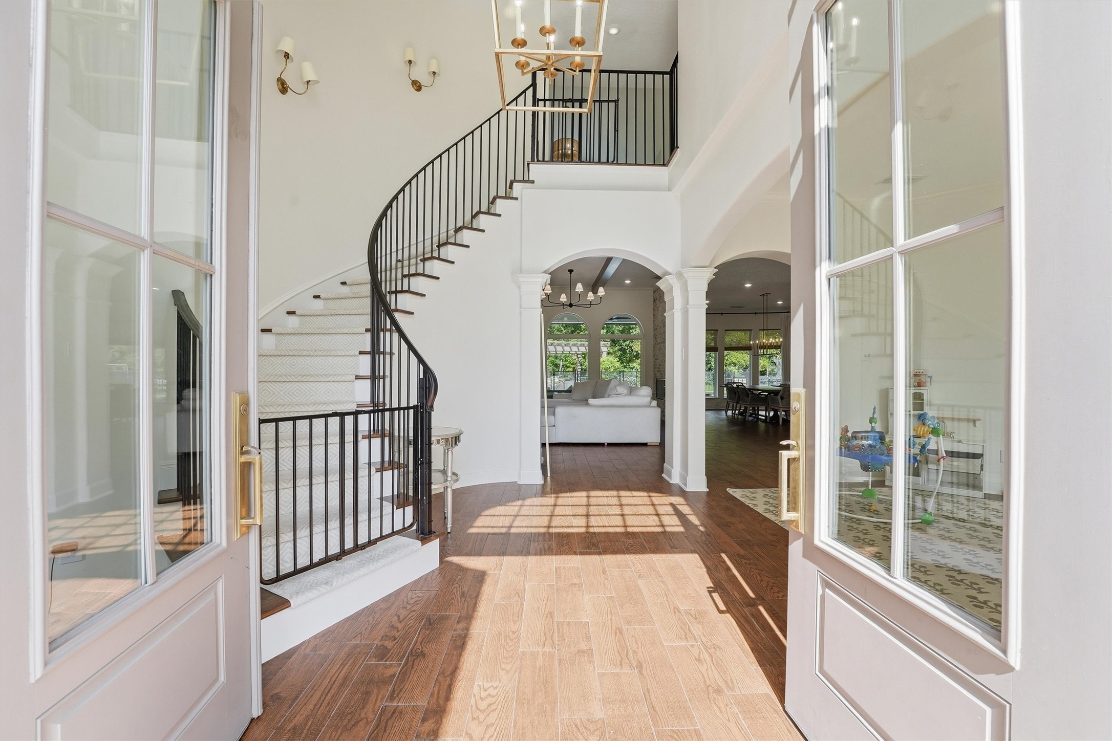 23210 Willowcreek Stables Road Spring, TX 77389 - Photo 4 of 45 French doors opening to the Grand Foyer.