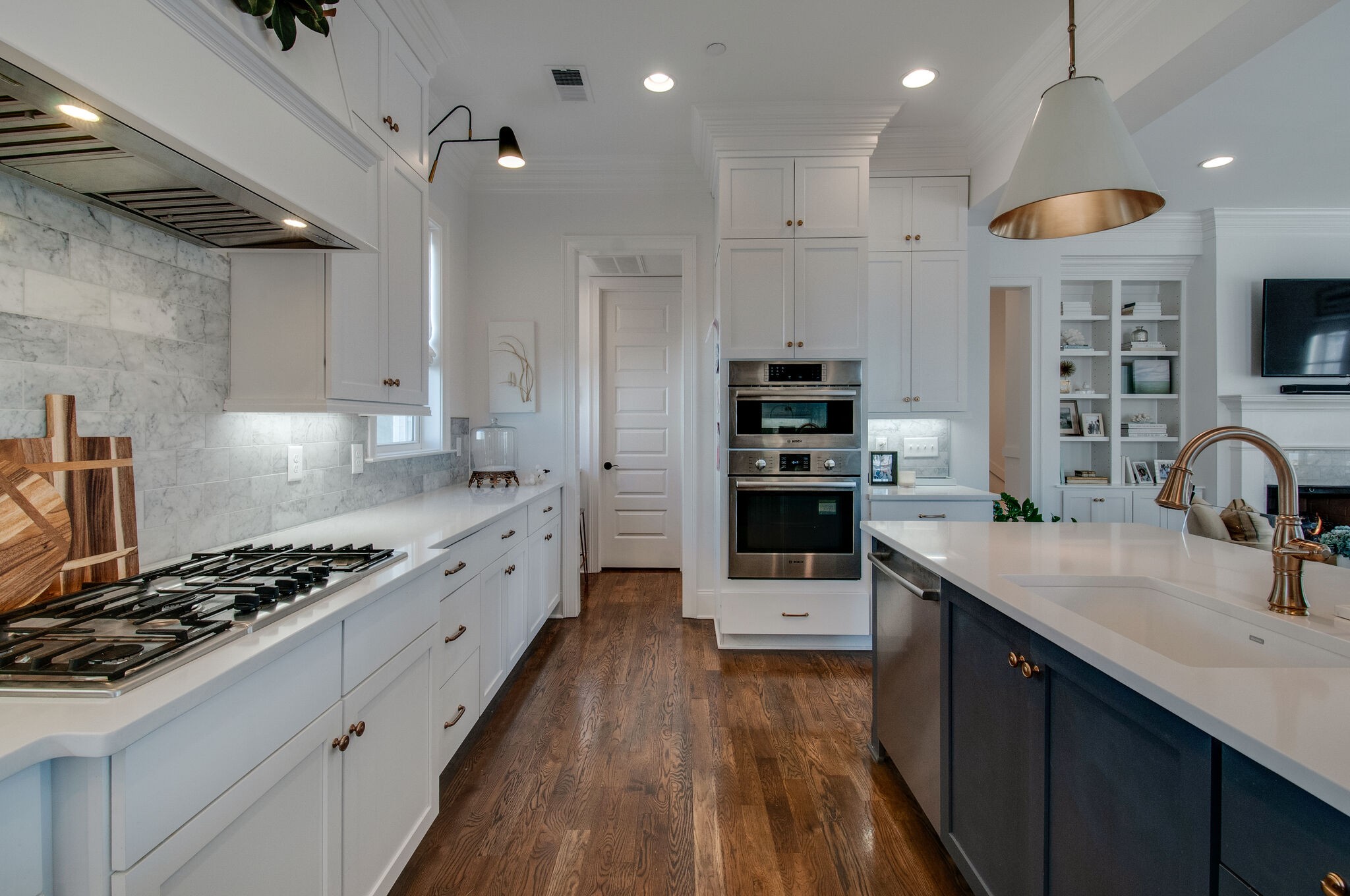 101 Front Street Franklin, TN 37064 - Photo 22 of 50 a kitchen with stainless steel appliances kitchen island granite countertop a sink stove and refrigerator