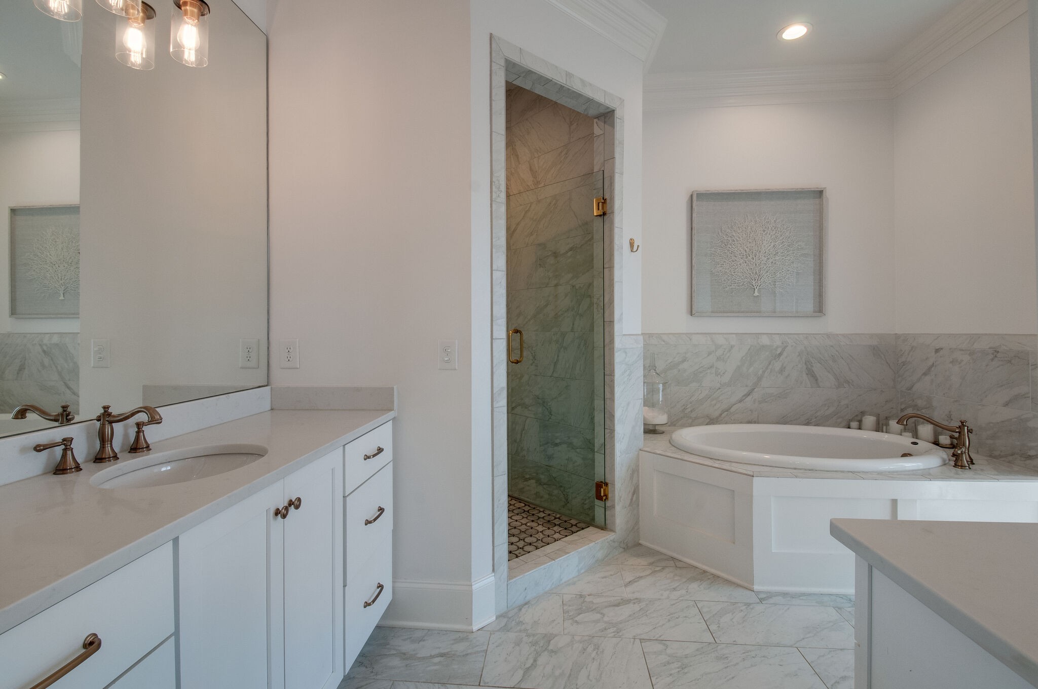101 Front Street Franklin, TN 37064 - Photo 35 of 50 a bathroom with a sink a toilet and shower