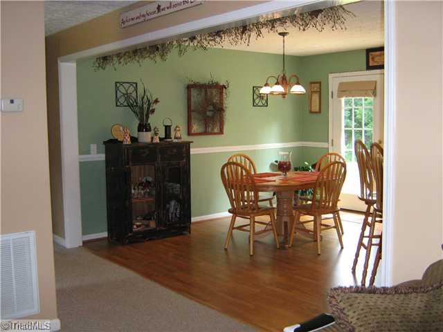 Breakfast. Kitchen dimensions include this eat-in area.