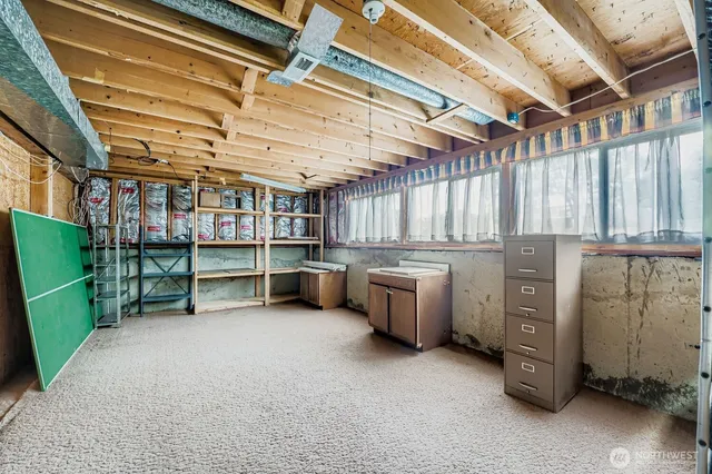 a view of a storage & utility room